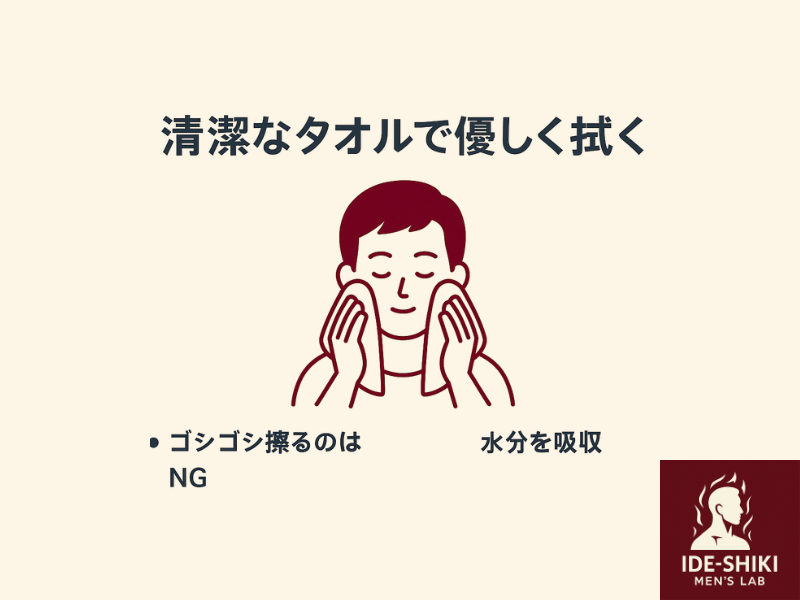 メンズ洗顔の正しいやり方解説画像⑥