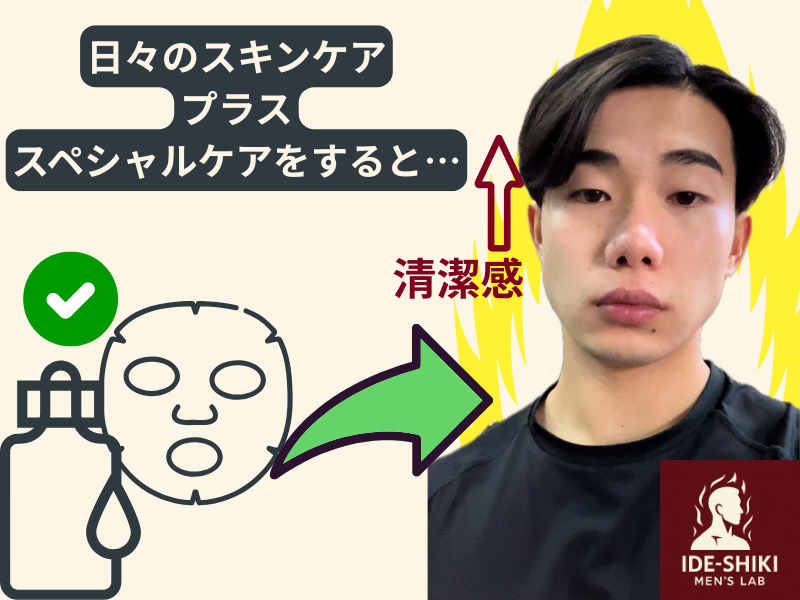 スペシャルケアを取り入れ清潔感を爆上げした筆者の画像