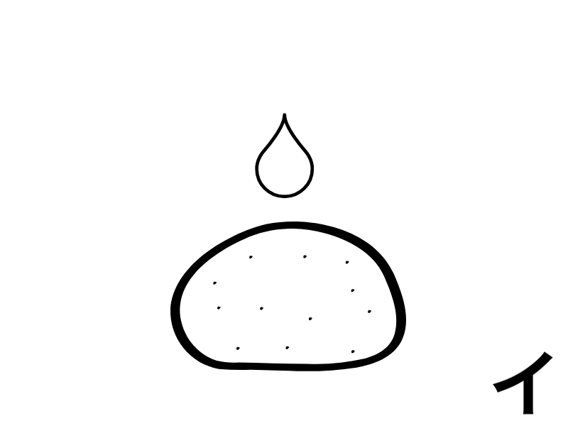 水滴は、同じ場所に落ち続けると、
やがて石にさえ穴をあける。
